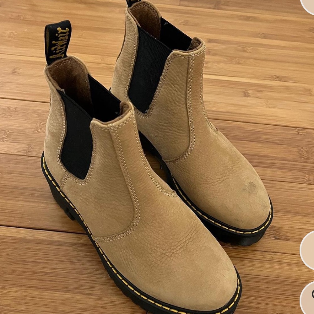 Doc Martens Tan Platform Boots- Limited Edition